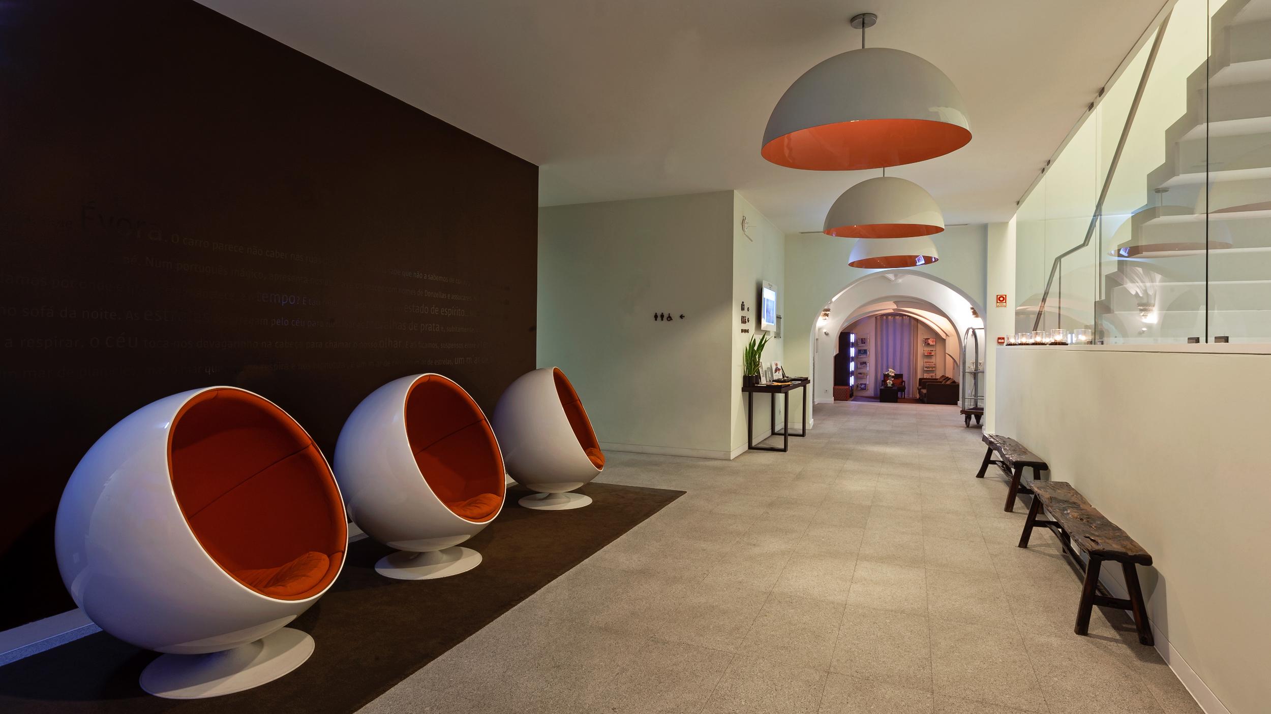 M'Ar De Ar Aqueduto Hotel Evora Luaran gambar The interior of the hotel